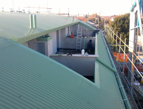 Copertura su edificio residenziale
